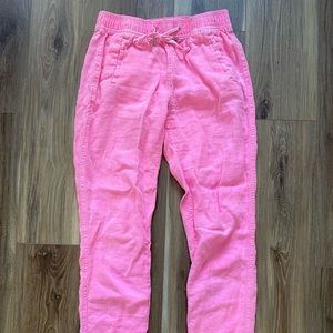 Lily Pulitzer linen hot pink pants SX